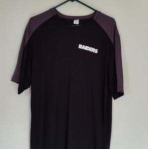 Sport-Tek Men's Grey Black Short Sleeve Activewear Las Vegas Raiders Shirt